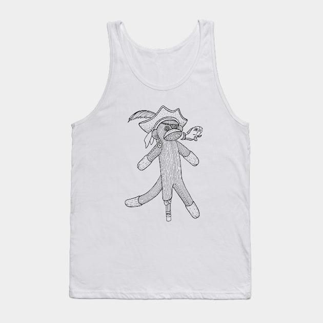 Sea Monkey Pirate Tank Top by DSchlingman